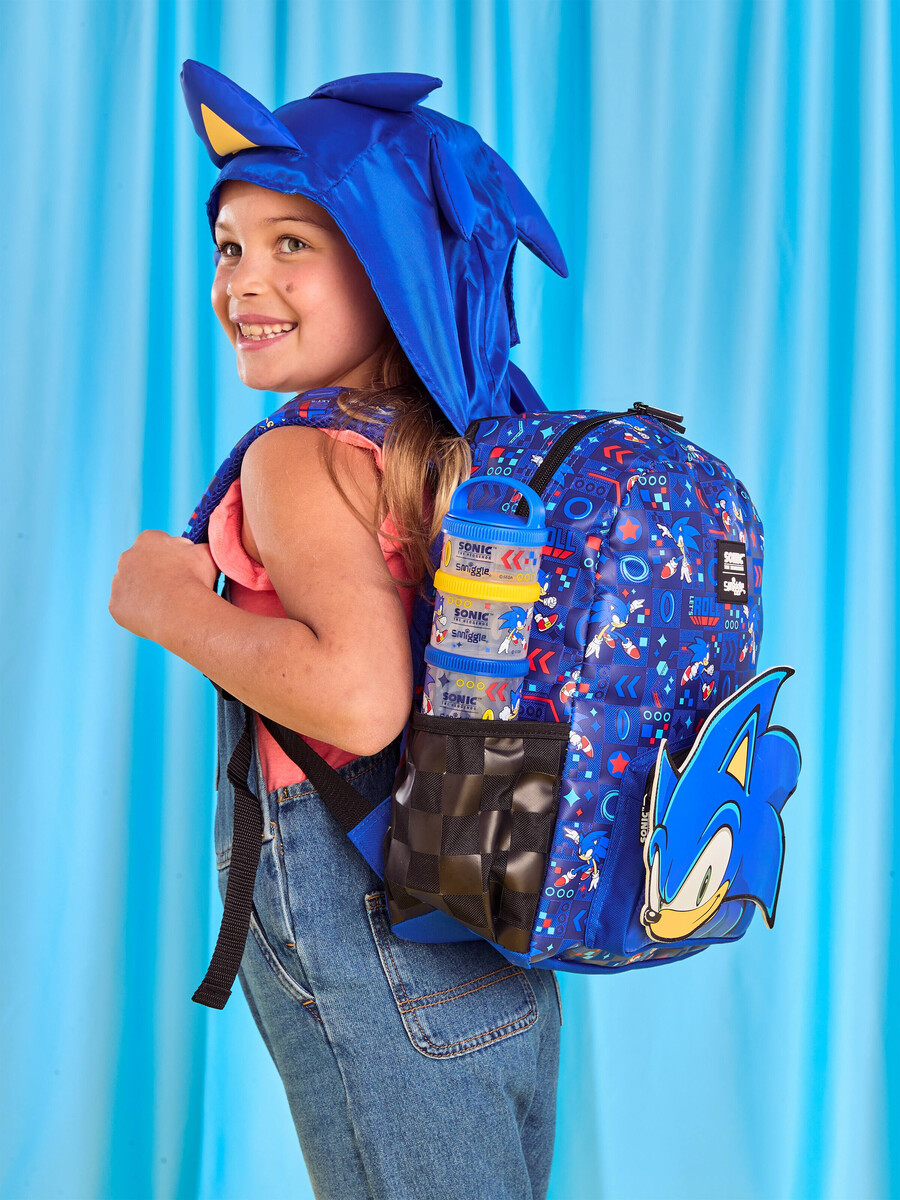 sonic the hedgehog large snack stack containers